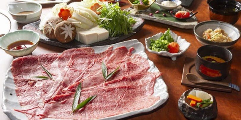 和牛しゃぶしゃぶコース全8品