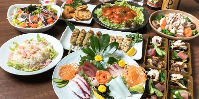 Umi no Utage Seasonal Indulgence Course with 2-hour All-You-Can-Drink 6,500 yen (5,500 yen with coupon)
