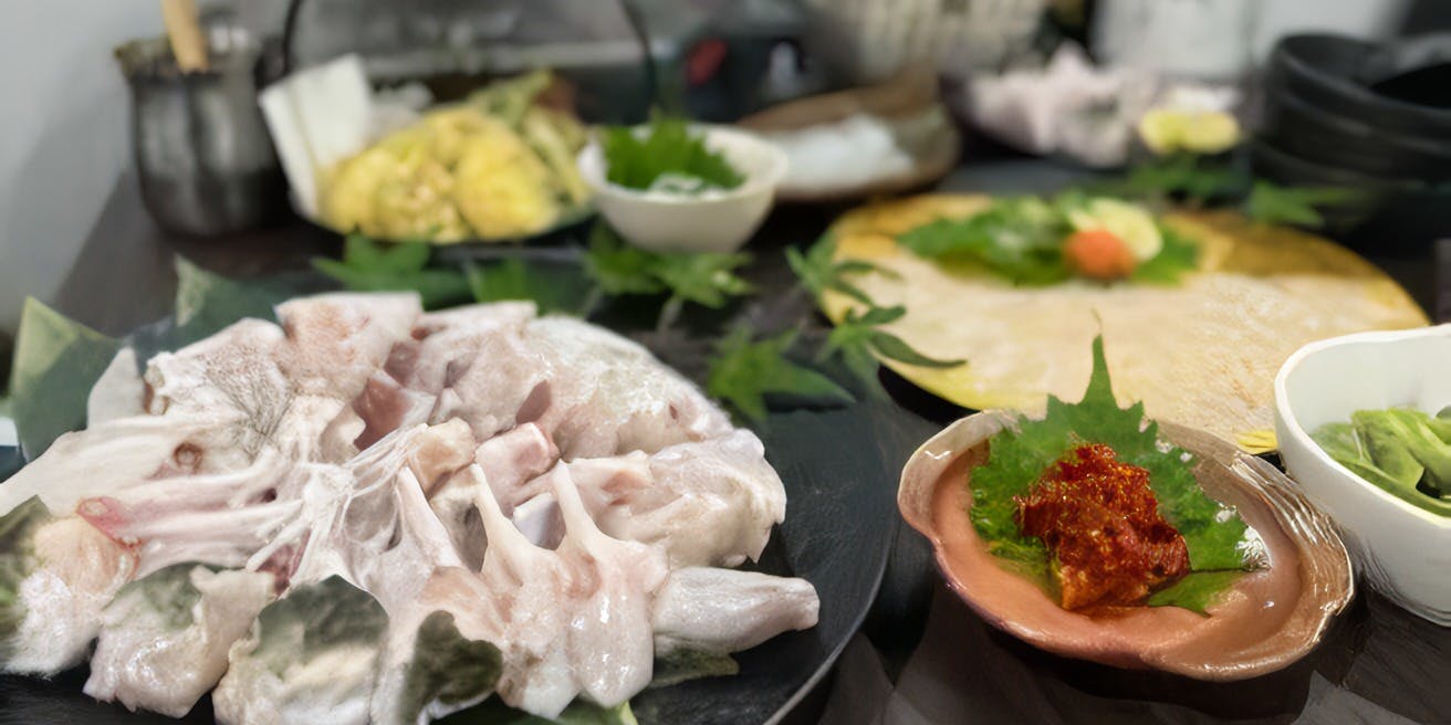 【기간 한정! 복어 전골 무한리필】복어 순살 & 차미돼지, 호화로운 풀코스!