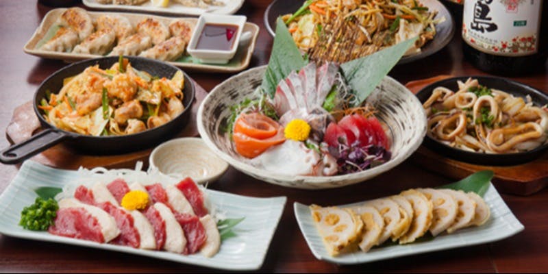 ※もつ鍋無し「九州3時間飲み放題コース」料理8品3時間飲み放題付き