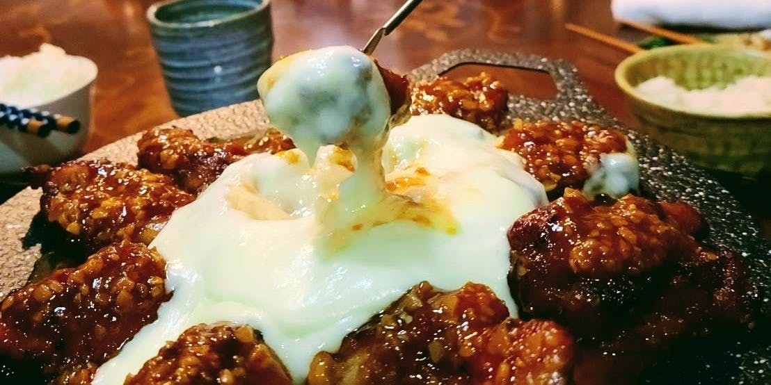여성 한정! 여자 모임에 추천! 철냄비 닭고기 치즈 퐁듀 【2시간 음료 무제한 코스】