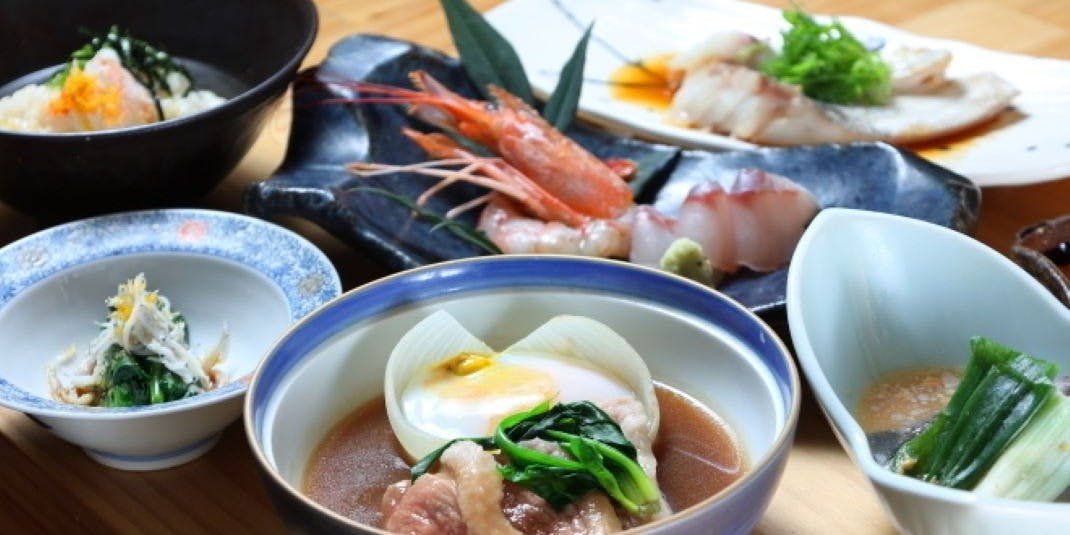 [Chef's Selection Course] Enjoy exquisite dishes such as sashimi, grilled items, and stewed dishes, crafted from seasonal ingredients at their peak.