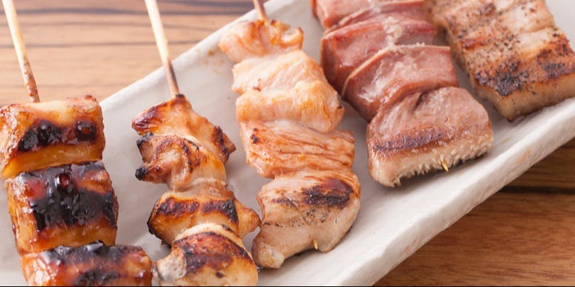 [Tayutayu Course] Enjoy our proud grilled pork skewers and dishes (7 items in total)