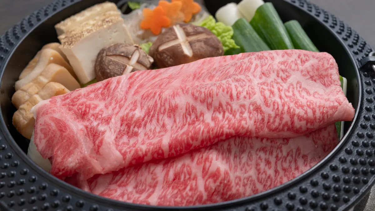 【当店人気No.1】A5黒毛和牛を堪能する 京風すき焼き 梅コース