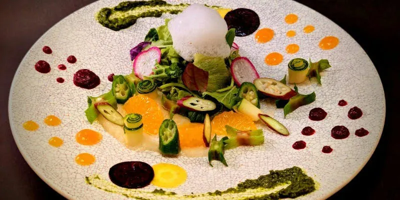 【September Course Menu】デークニバー의 포타주・와규 등심의 얇게 썬 회 등 총 7품목