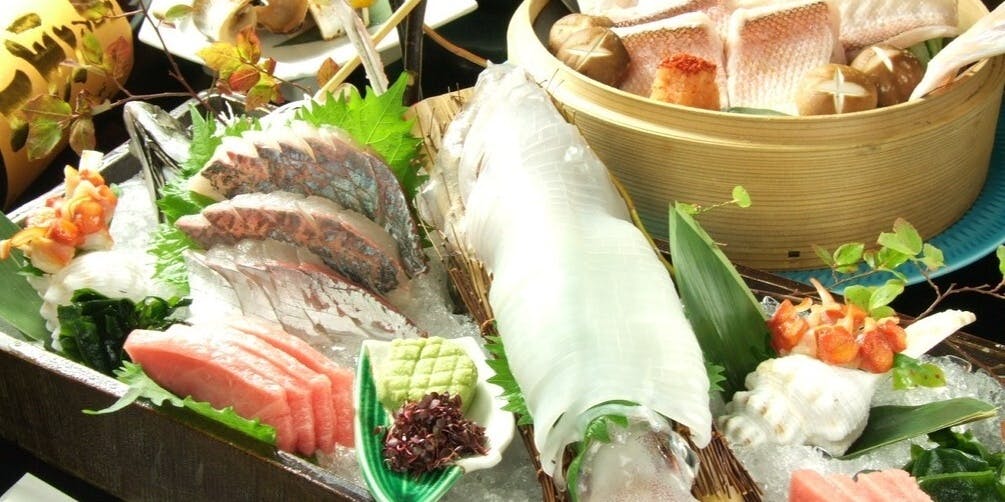 【호화 수군 코스】바다의 맛과 산의 맛을 즐길 수 있는 계절을 맛볼 수 있는 내용 총 9품목