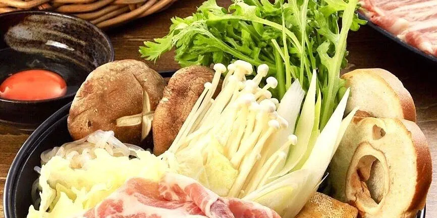 【犬鸣猪肉+兰王蛋的奢华寿喜烧套餐】全6道菜品