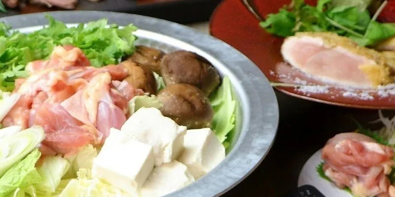 锅【用龙之蛋享用的鸡肉寿喜烧锅套餐】鸡天妇罗、南蛮鸡等 共8道菜