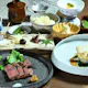 「焔(ほむら)コース」季節の鮮魚と花乃牛ヒレ・ロースの贅沢食べ比べ
