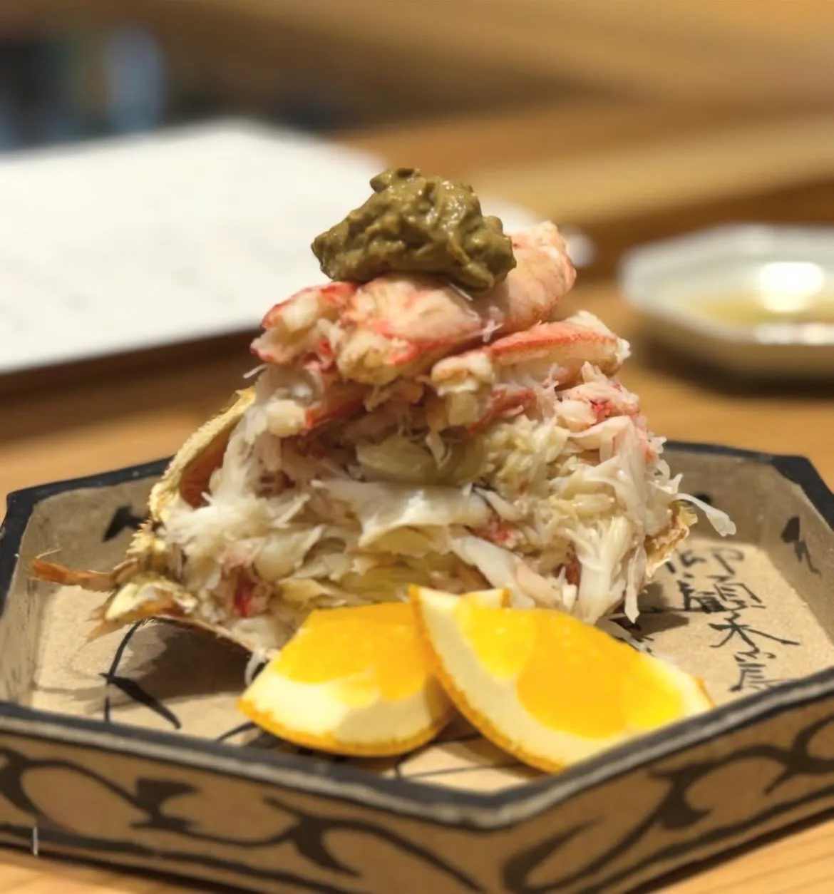 蟹の甲羅盛り付きおまかせコース