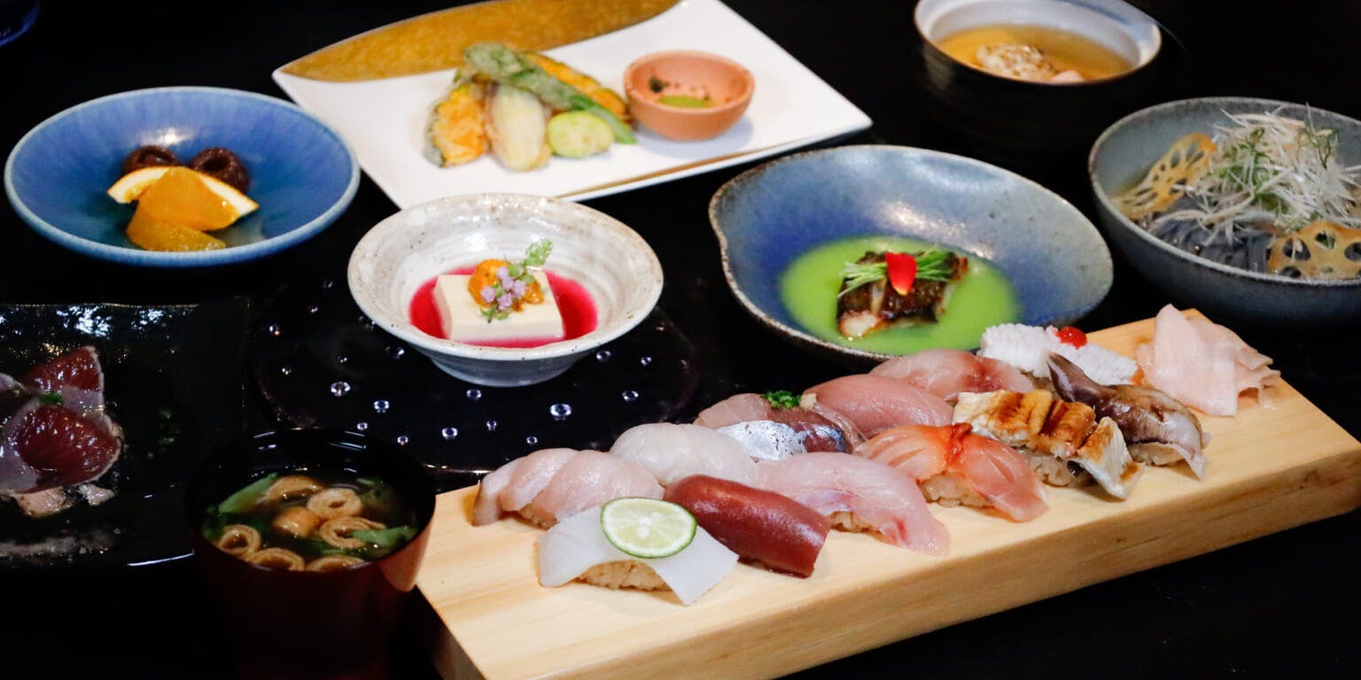 主廚精選晚餐套餐“丹後”/單品料理6道・握壽司12貫・湯品・甜點等共20道菜