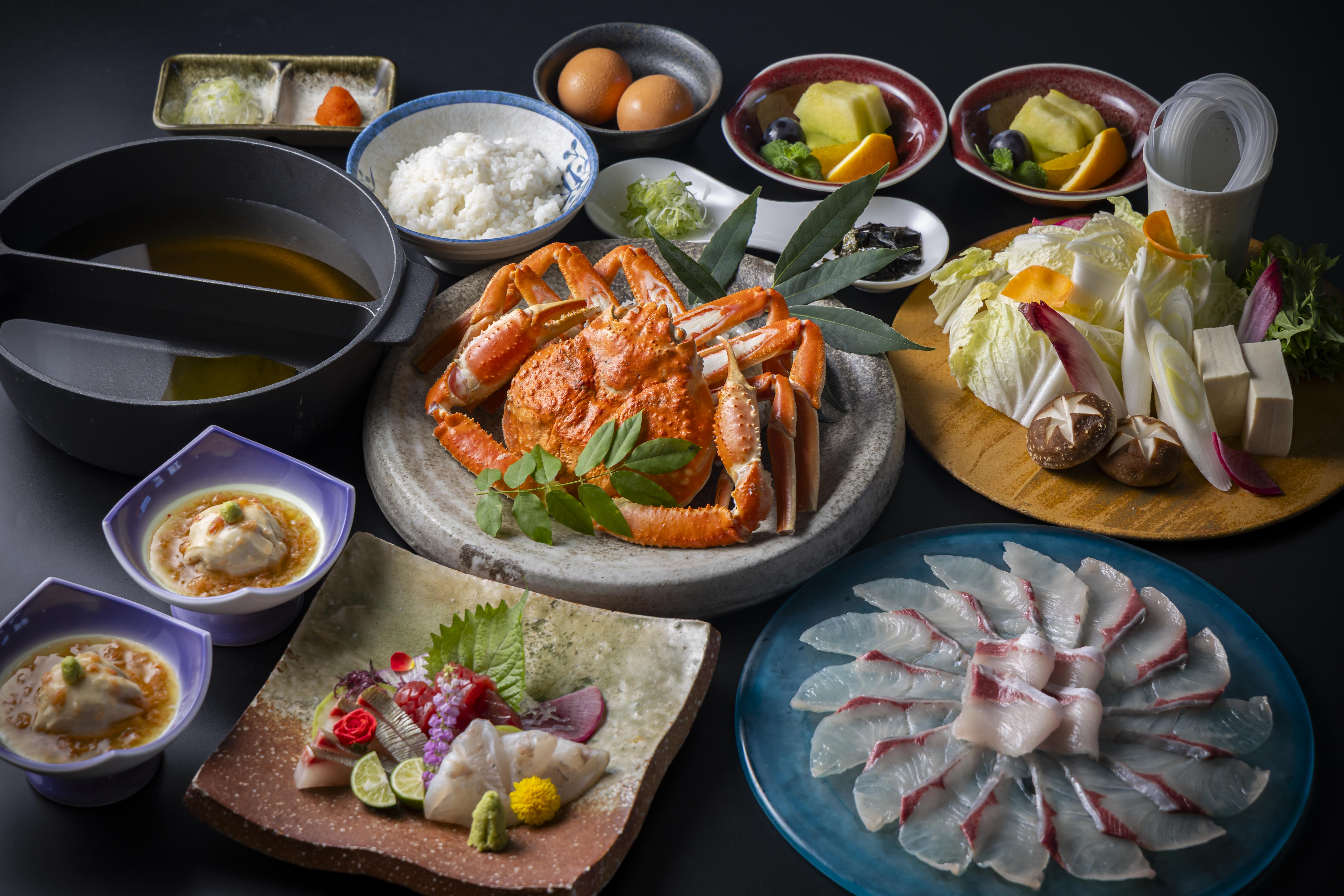 蟹与鰤鱼涮涮锅套餐
