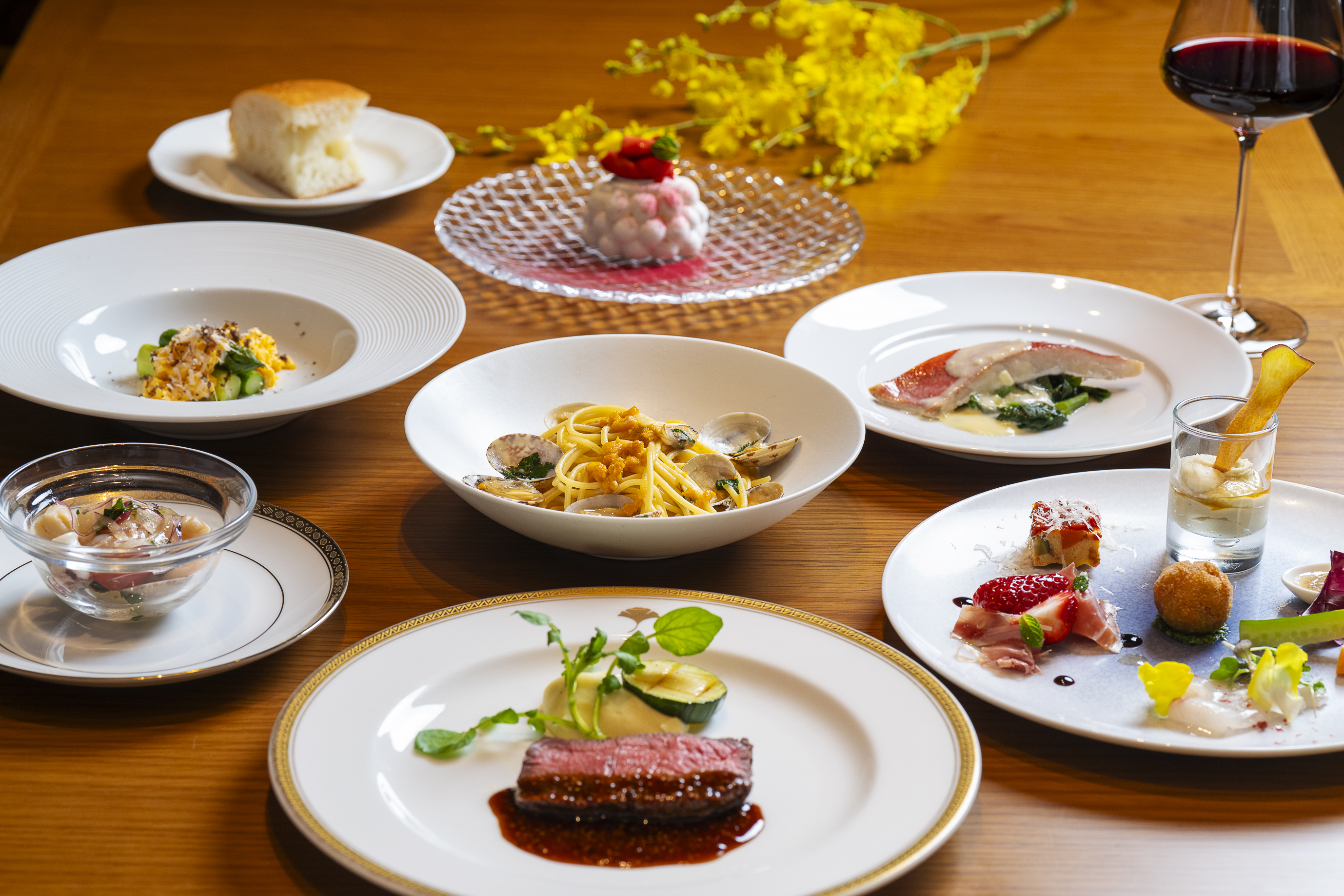 ◆享受當季食材的奢華全7道菜◆ ーSeasonal Course（シーズナルコース）ー
