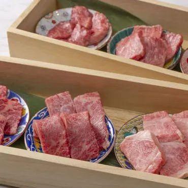 標準套餐～神戶牛和和牛牛肉比較木盒雙層拼盤、神戶牛燒涮、特選蔥鹽牛舌等全12道菜～