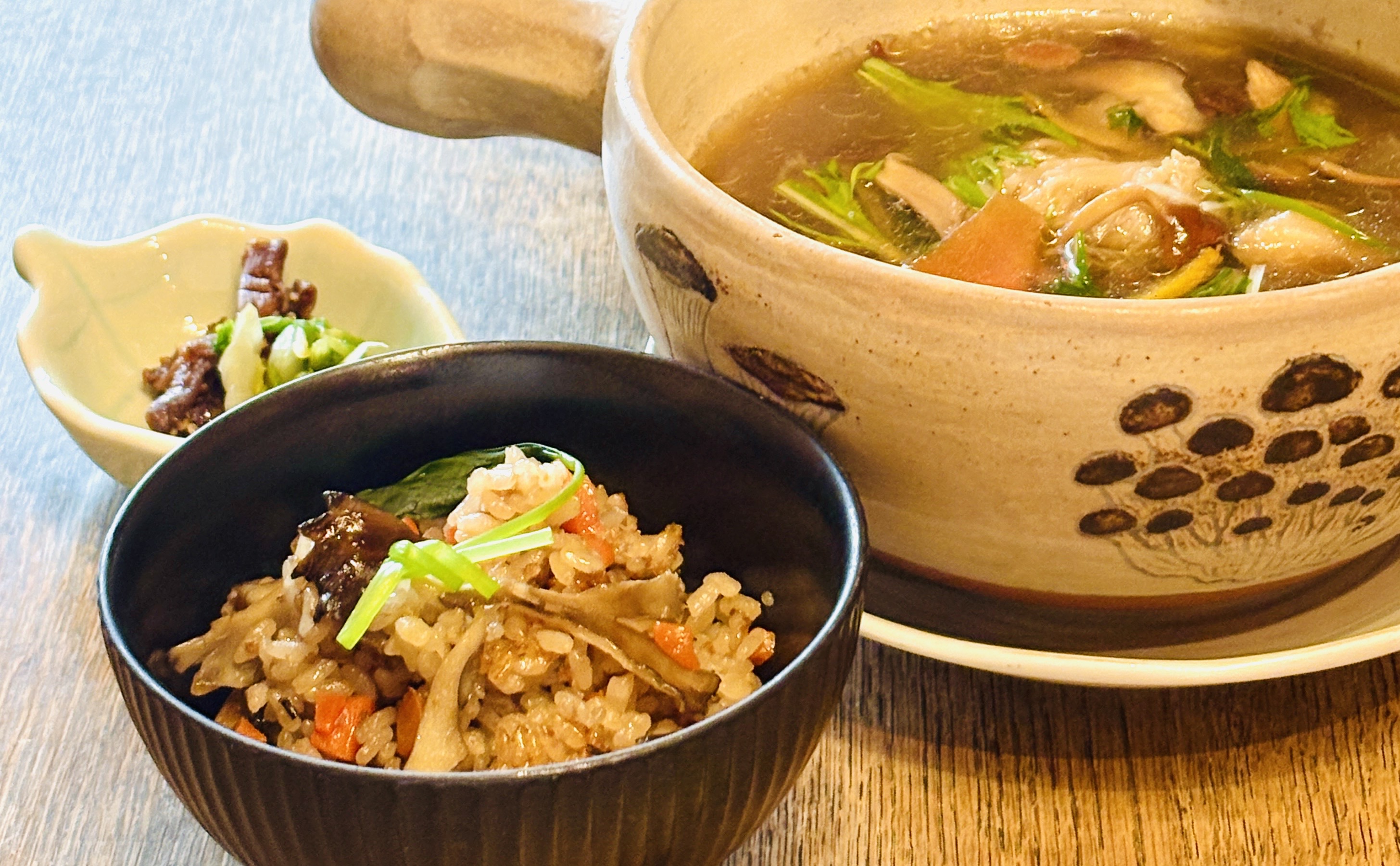 【花コース】名物たっぷりきのこ鍋や舞茸ご飯など（公式店舗ページからの予約は正規料金から10％OFF!）