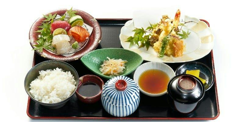 【天繁御膳】天婦羅生魚片御膳