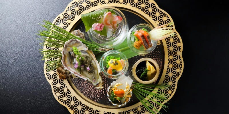 Seasonal Chef’s Selection Kaiseki (8 Courses) Dragon’s Eye Rice and Tokyo Ukokkei Egg over Rice
