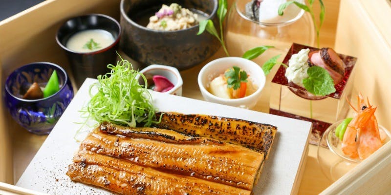 Simmered Conger Eel Hassun Lunch Set | For Business Entertainment and Lunch Meetings