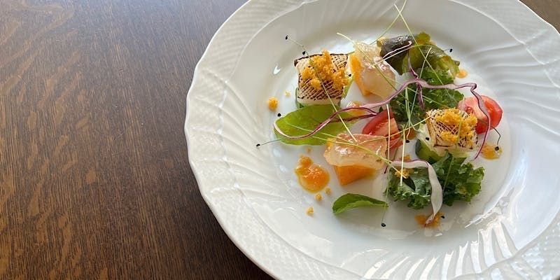【主廚推薦套餐】可選主菜（冰見的鮮魚烤肉或米澤牛排）