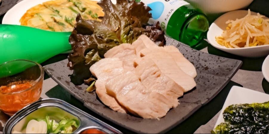 【보쌈＆김밥 세트 전 5품목】대인기 두껍게 썬 보쌈, 전, 소고기 김밥 등＋2시간 음료 무제한 포함