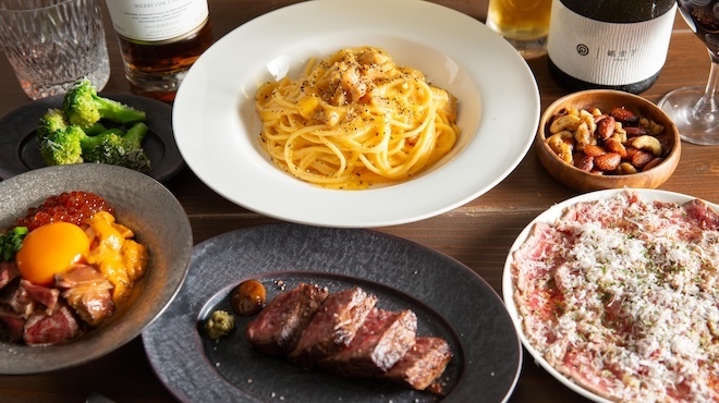 【Special Course】可品嚐海鮮與A5黑毛和牛的套餐。