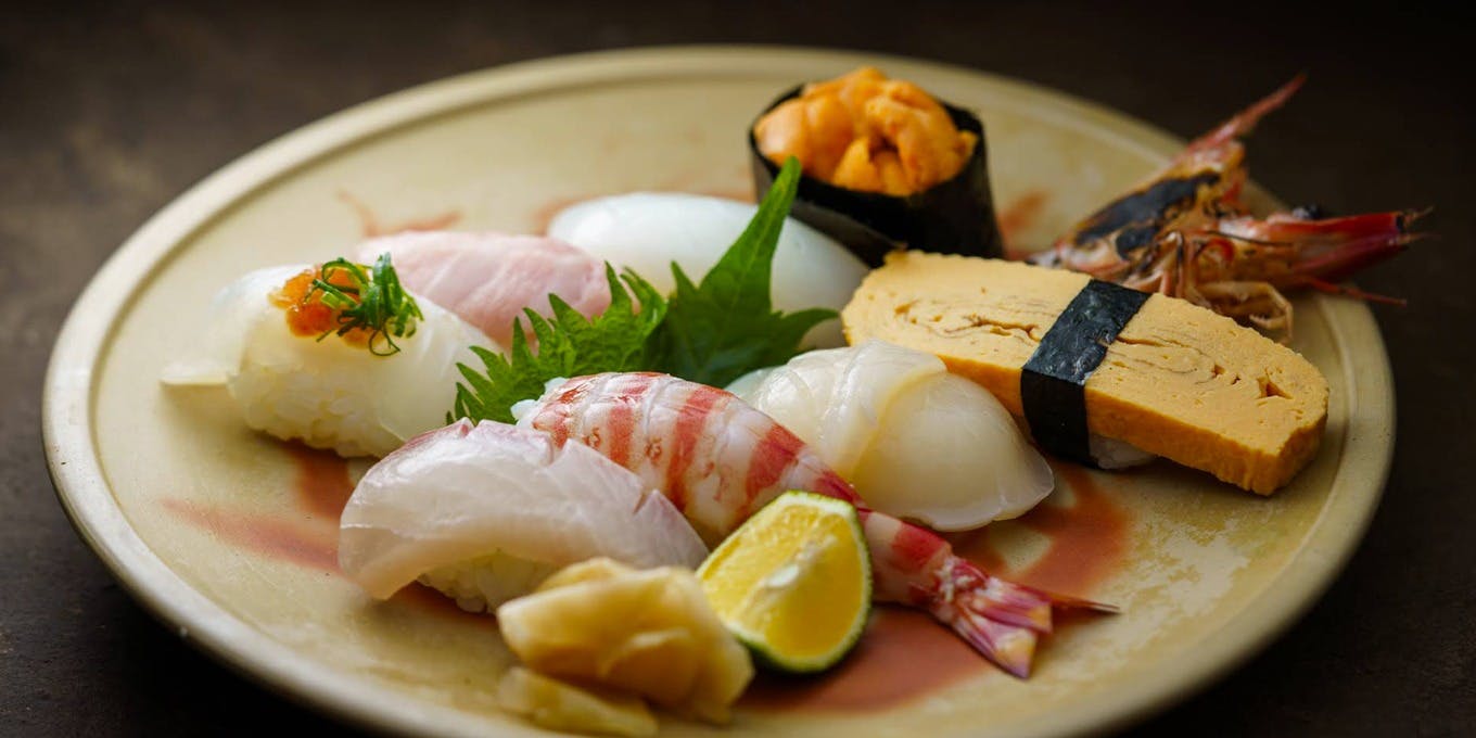 【華套餐】拼盤生魚片與握壽司等