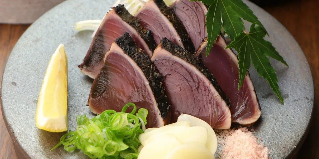 【ちょい飲み満足コース】名物カツオの藁焼き+おでん大根唐揚げ