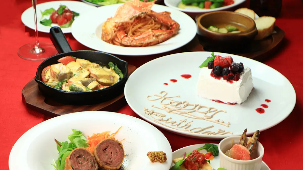【附蛋糕！紀念日・生日方案】魚料理・肉料理・義大利麵等共10種