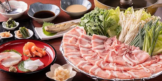 Shabu-shabu with Hidaka Yongen Kamuiton pork