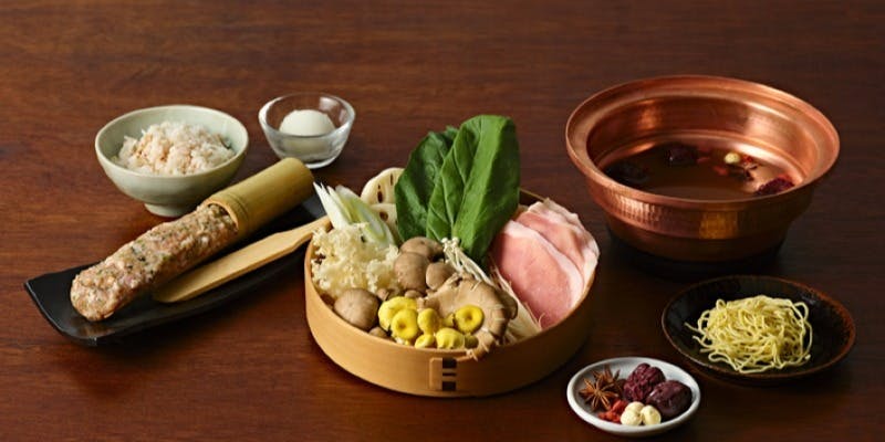 季節限定【LUNCH 】藥膳鍋—雞肉丸子與米澤豚