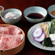 【LUNCH】松坂牛リブロース(40g)と米澤豚ロース(80g)のしゃぶしゃぶ