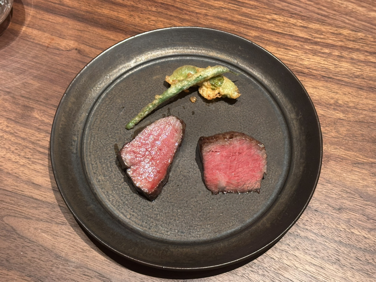 A/7品/炭火焼 熟成 和牛赤身ステーキ2種と熟成特上牛タンステーキを堪能するコース