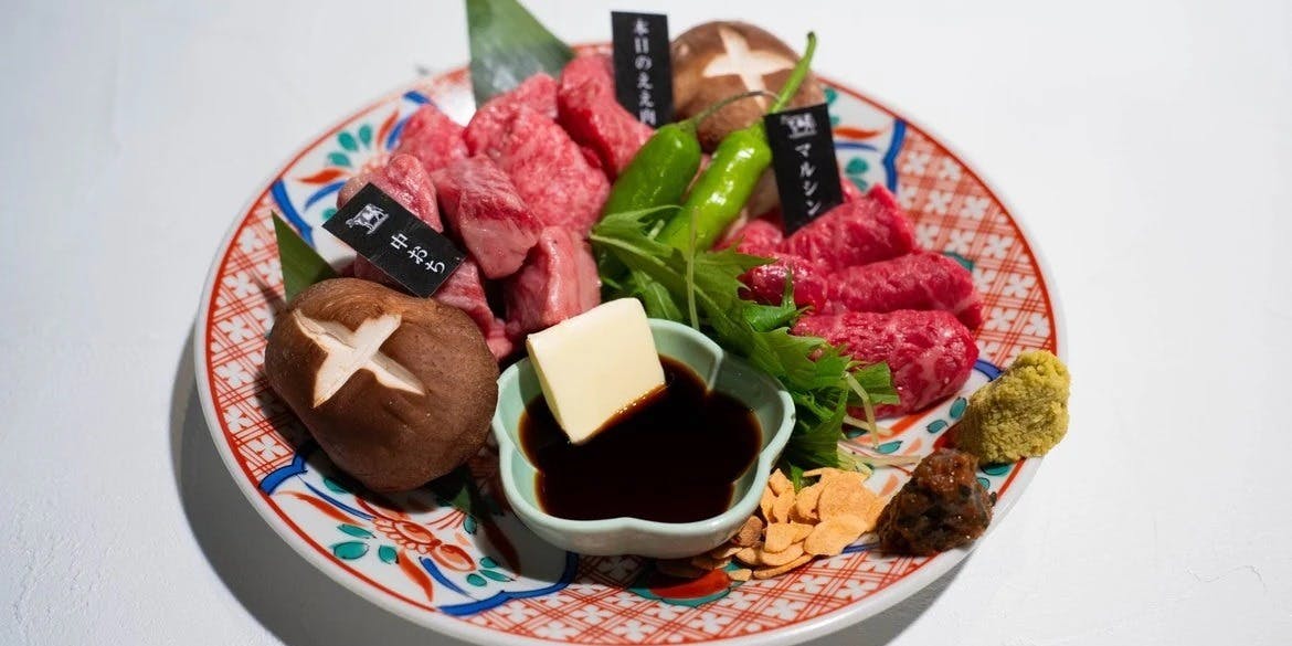 【益市套餐】主菜为今日推荐肉品、牛舌、上等肋肉、里脊等
