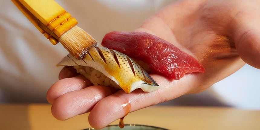 Tsumugi Nigiri and Tsukami Course with 18 Items