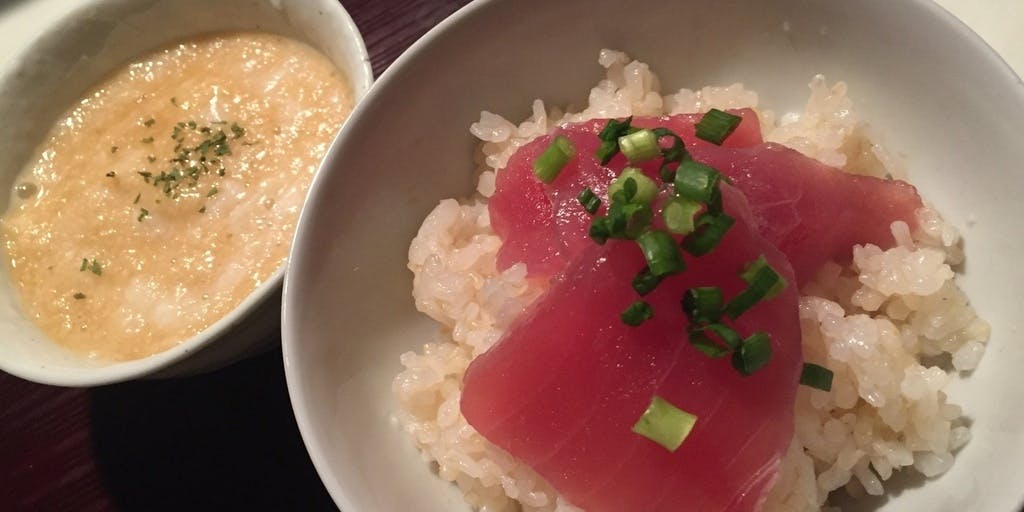 玄米山藥泥飯附鮪魚中腹套餐