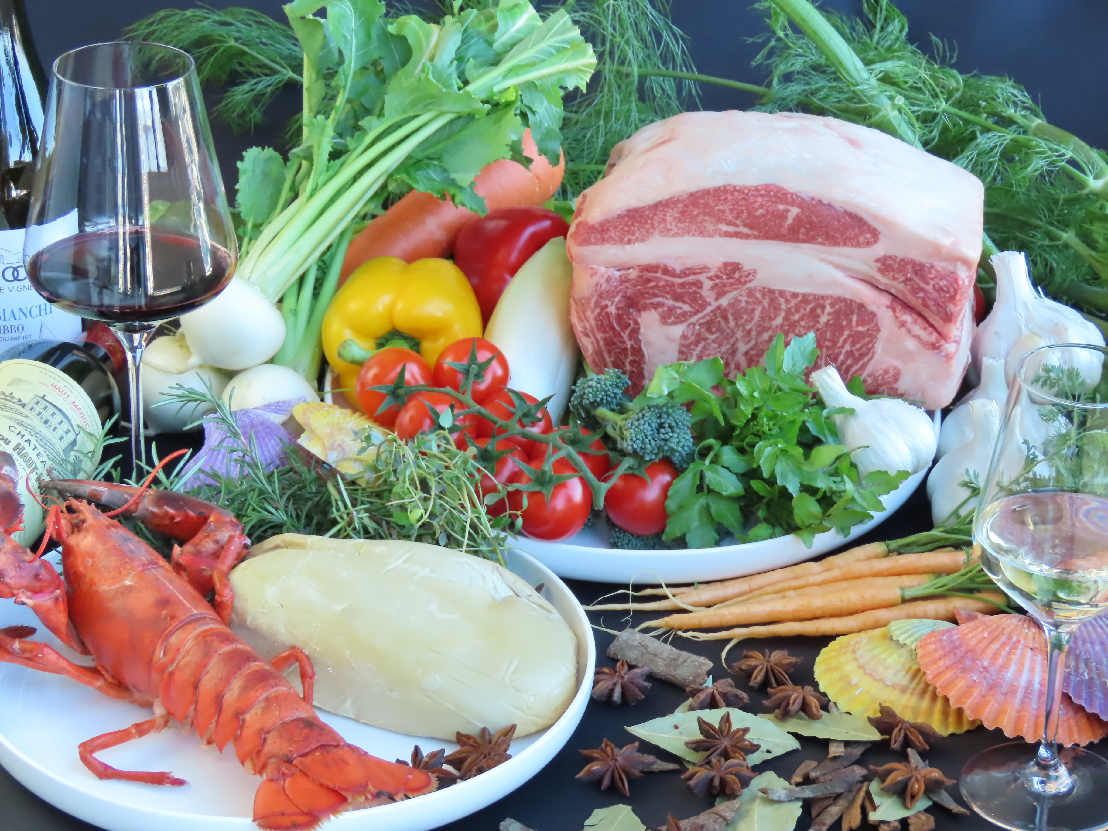 【フォアグラ・オマール・和牛フィレ肉を堪能】　Degustation　特別な食材を贅沢に使用したフレンチコース全7品