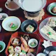 【昼席 松流(しょうりゅう)】先付け 、八寸盛り、創作の一品、湯葉のしゃぶしゃぶなど