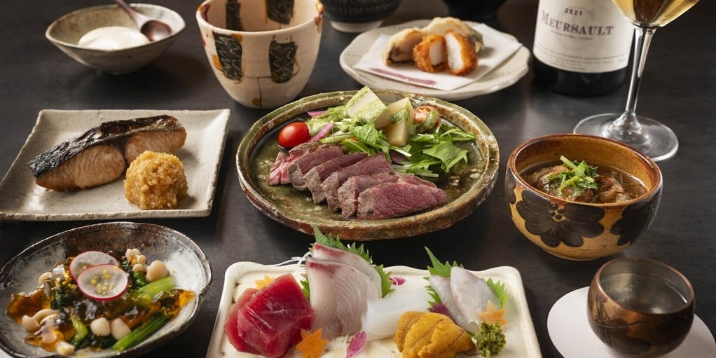 富山县产黑毛和牛“富山牛”菲力与时令鲜鱼套餐（保证包间）