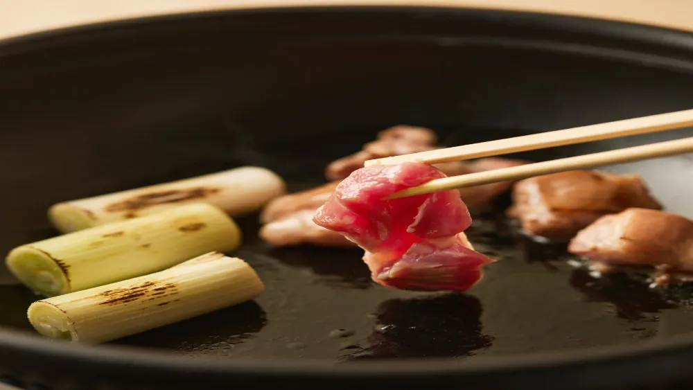 A Short Trial Course Featuring Our Specialty Grilled Duck and Scallions and Duck Shabu-Shabu