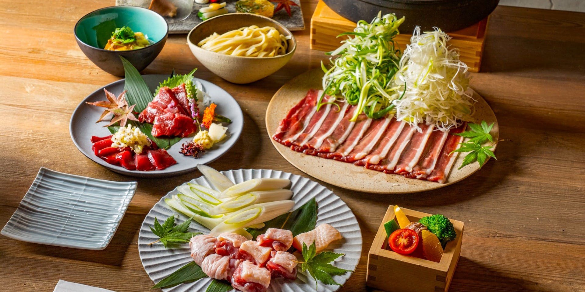 [OPEN Special Price] Enjoy a duck-focused feast from appetizer to main course: our classic duck and horse shabu-shabu course