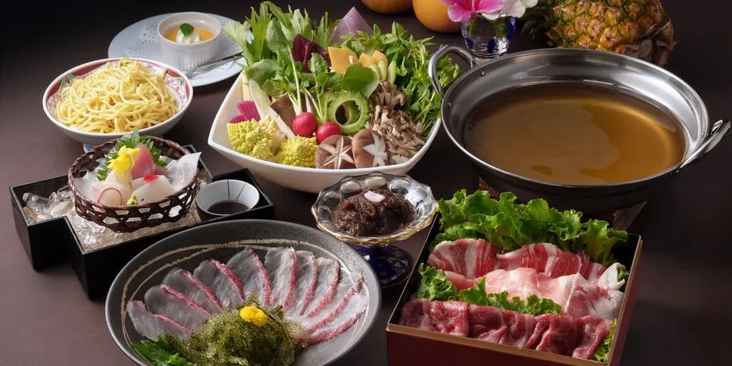 阿古猪肉与海鲜涮涮锅套餐