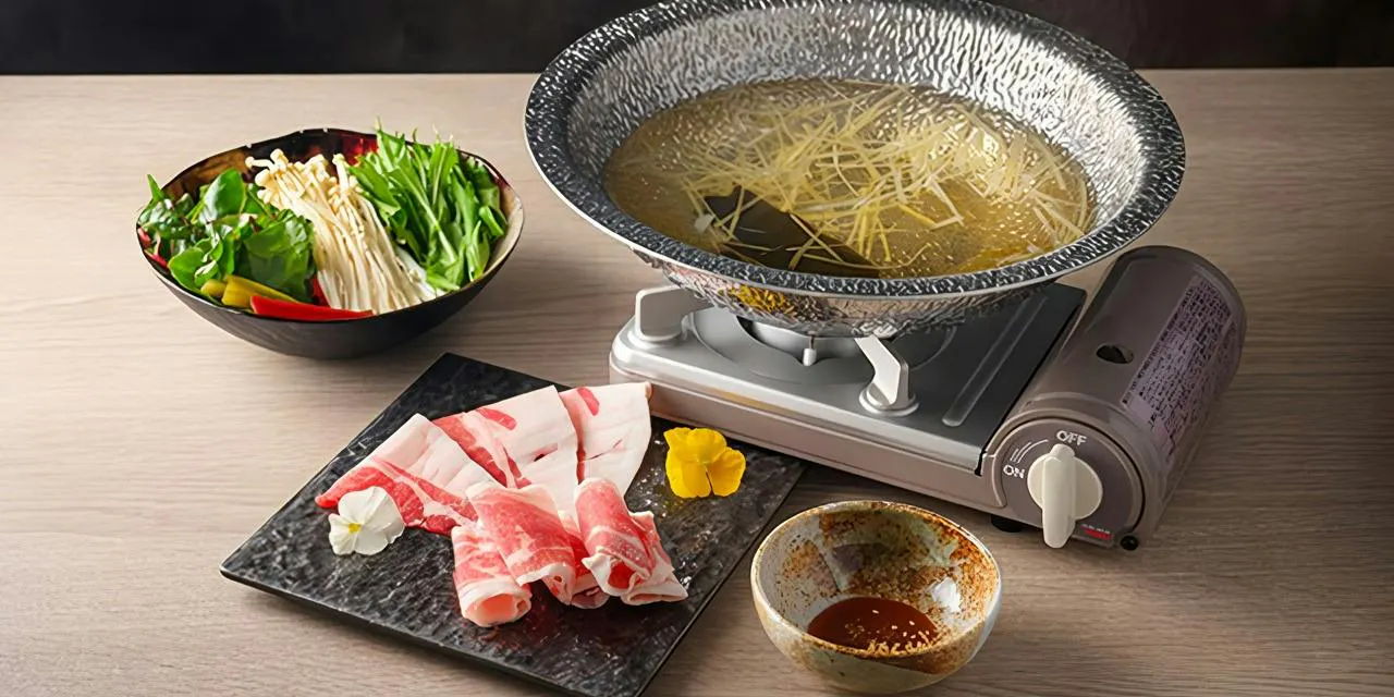 ー닭지ー【호화롭게 맛보는 희소육】쓰시마 멧돼지 샤부샤부 코스