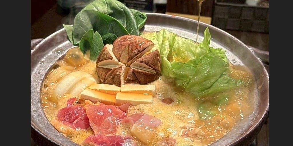 【土雞極致全套餐】土雞七輪燒＆濃郁蝦白湯鍋等共6道菜