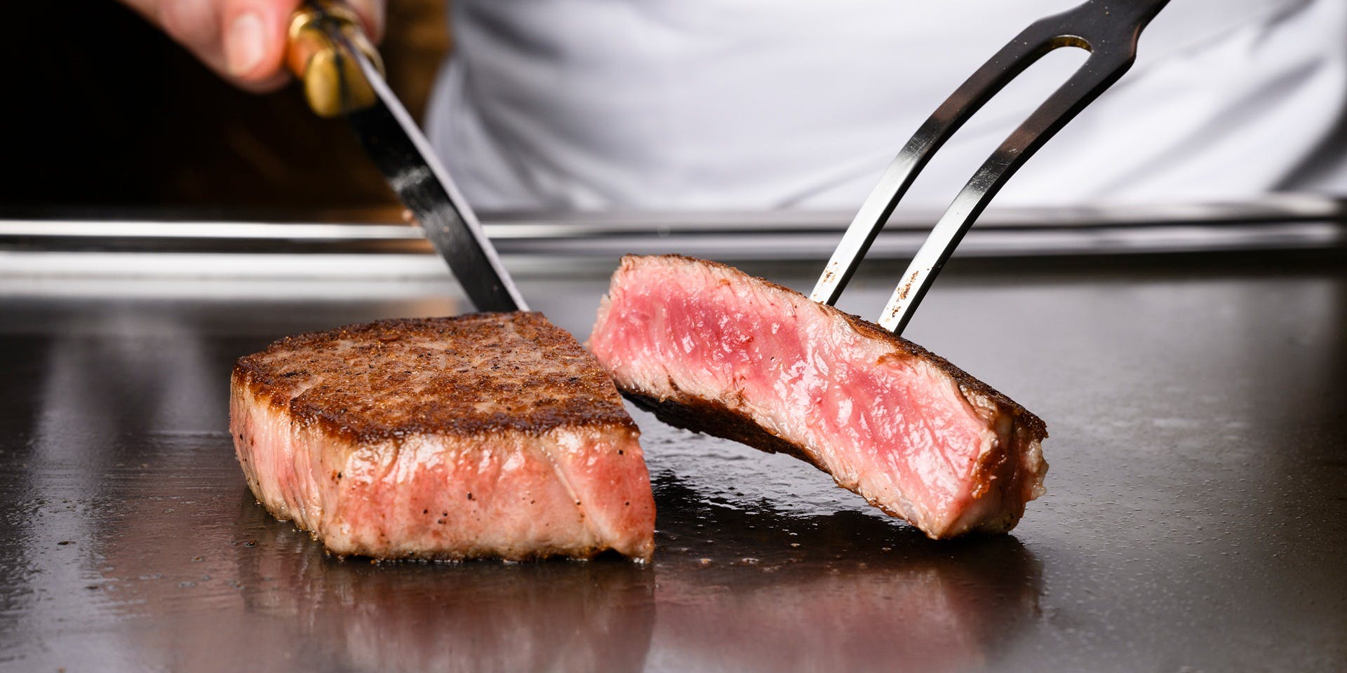A5 Japanese Black Wagyu Fillet and Sirloin Steak Course