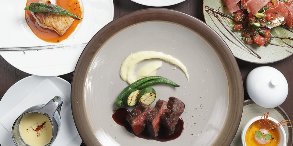 [Omi Beef Sharubon Course: 7 Courses] A higher-grade double main course featuring the branded beef Omi Beef