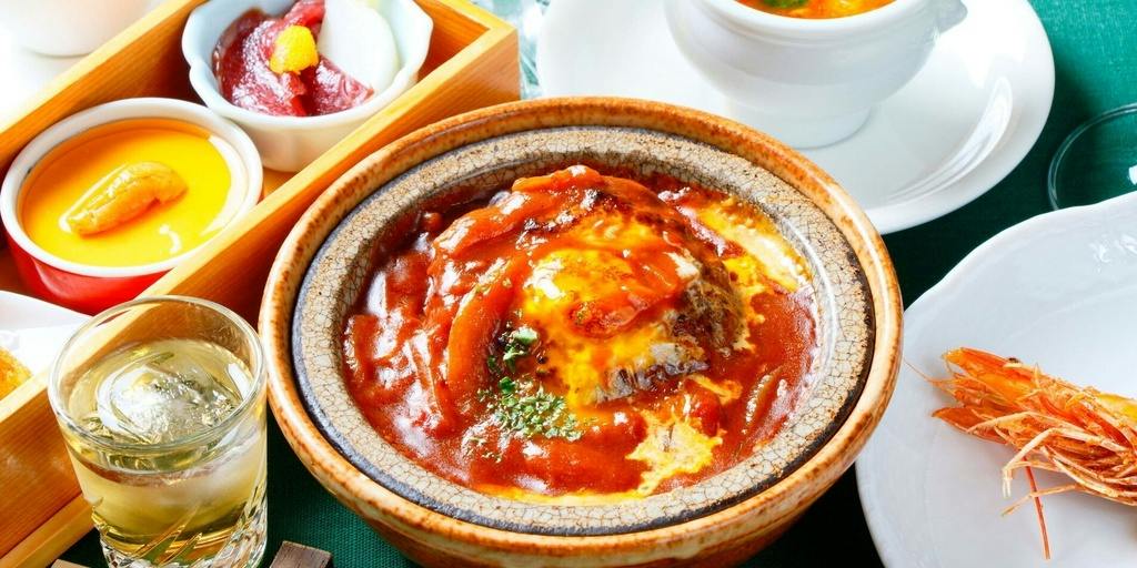 【お昼のミニ会席コース】オードブル盛り合わせ、選べるメイン料理、デザートなど全6品