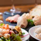 新年会・歓送迎会に◎大満足!【3時間飲み放題付】メインは国産牛ランプステーキ!前菜盛合せ、冷菜、魚料理、パスタ、デザートなど全7品