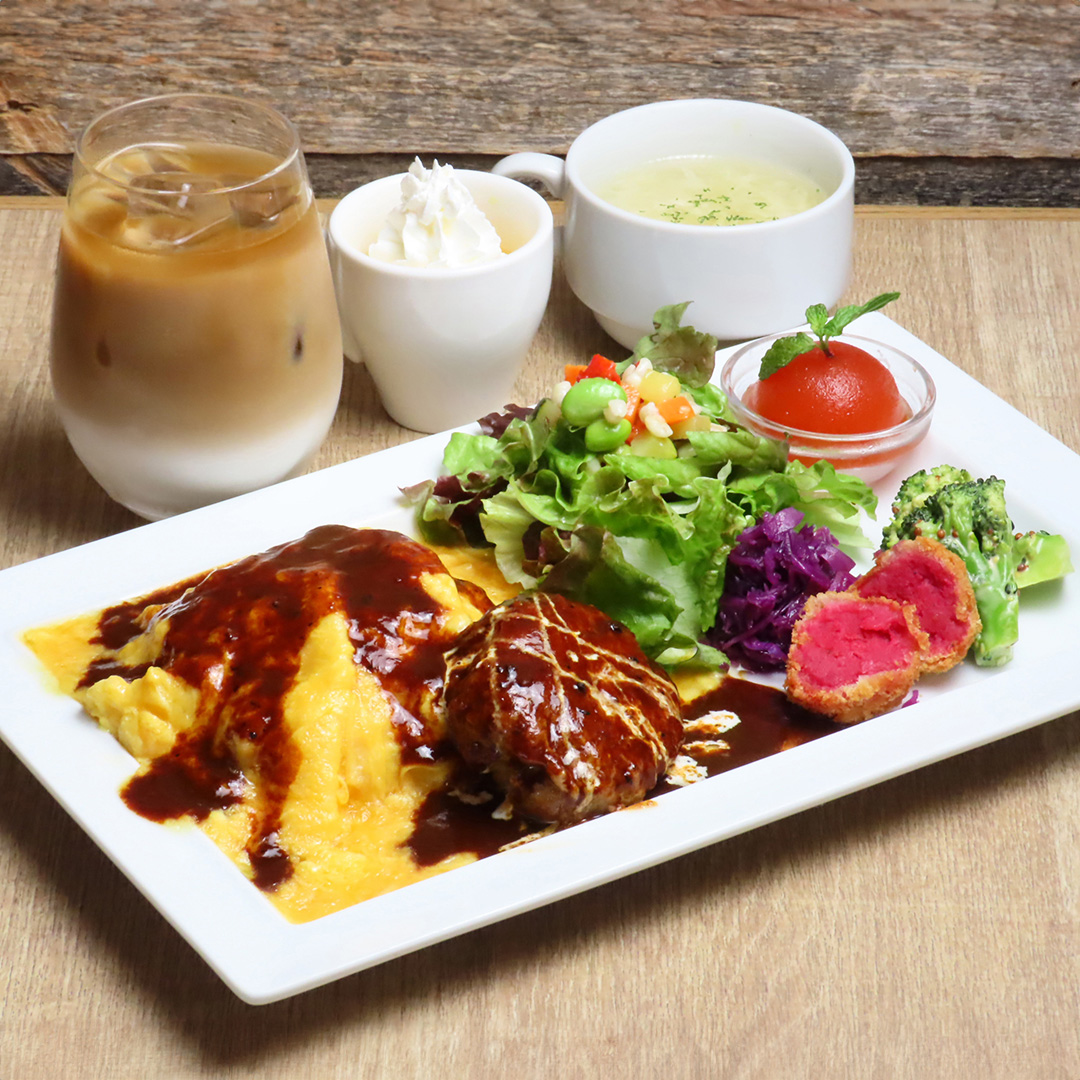 【メインが選べる！】平日限定！ソフトドリンク１杯付き「レディースセット」