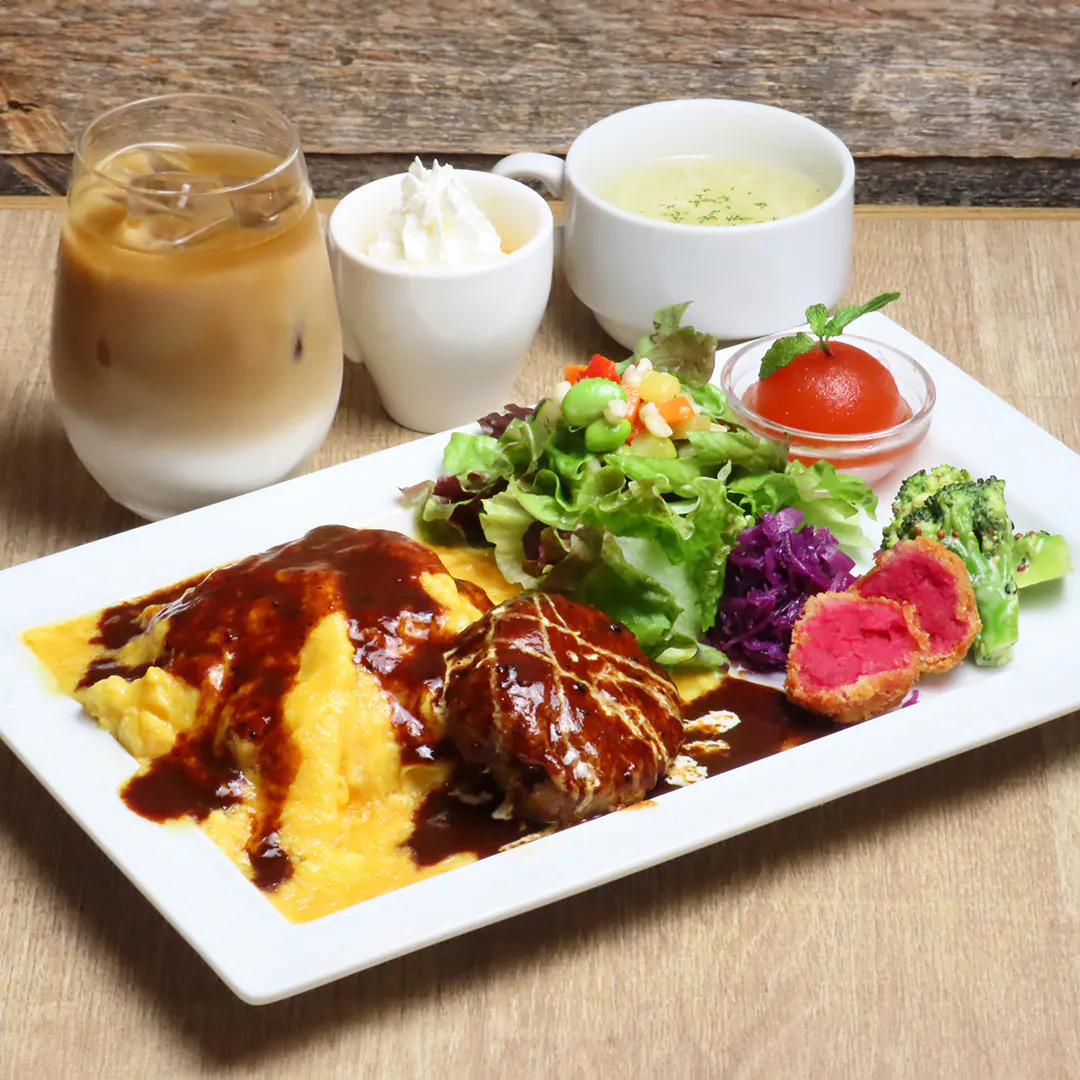 【メインが選べる!】平日限定!ソフトドリンク1杯付き「レディースセット」