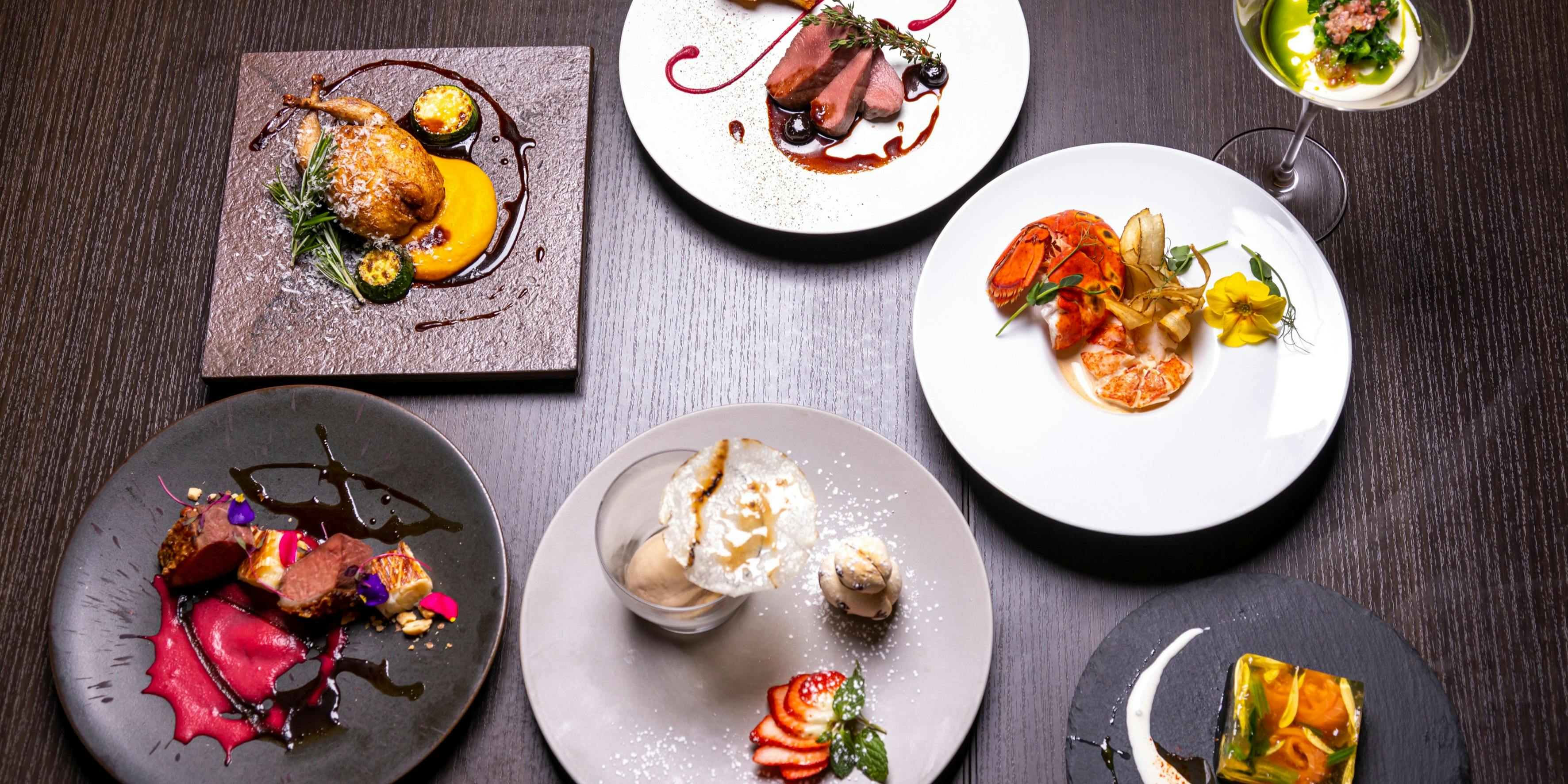 Chef's Choice Isetoshi Full Course: 7 dishes in total, including 2 appetizers, fish dish, meat dish, and dessert